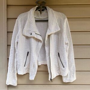 Women’s Cream Moto Jacket